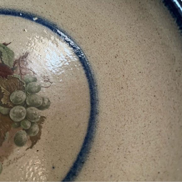 Vintage Monroe Salt Works Cornucopia of Fruit Pasta Plate - Picture 5 of 9